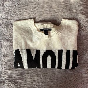 AMOUR Cream Sweatshirt